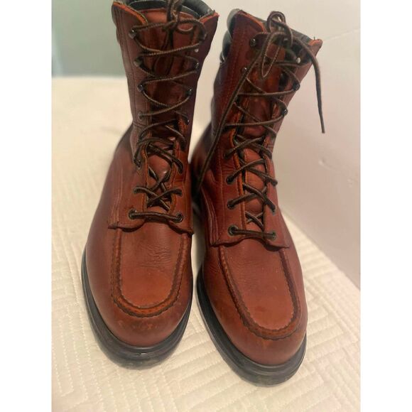 Red Wing Unisex Boots Size 9D Premium Leather-Soft Toe Work main image 5